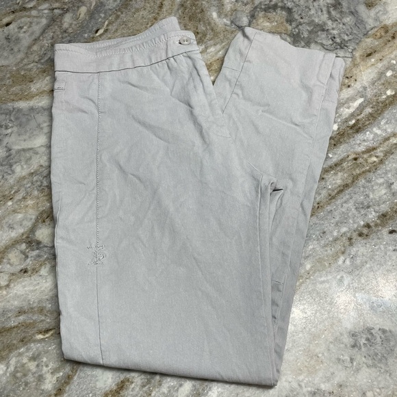 Porto San Francisco Light Gray Slim Fit Stretchy Pants size 3/Large - Picture 3 of 9